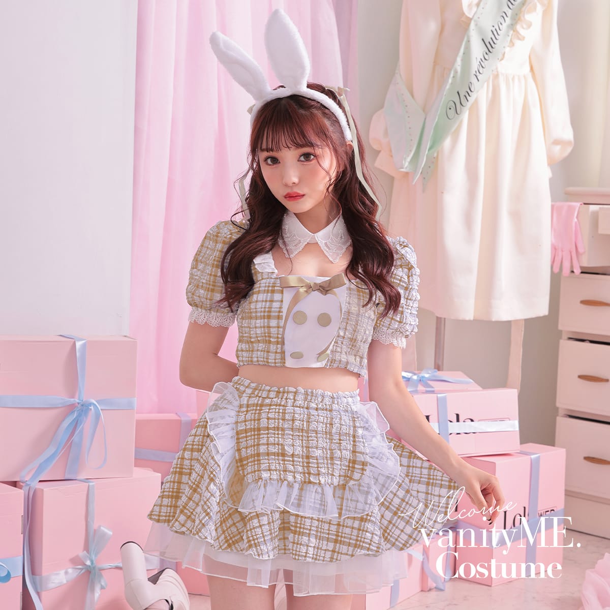 バニーガール コスプレ バニーガール服 バニーガールコスプレ うさぎ セクシー バニー セパレート 彼女 コスプレうさぎ 可愛い かわいい ハロウィン大人女子 コスプレ衣装 コスプレバニーガール コンカフェ ブラウン 【4点セット】チーキー パステルバニー vcsbn-10216-5a|vanityME. (バニティーミー)
