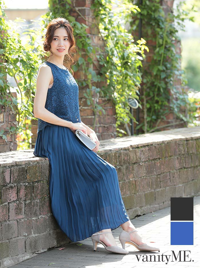 期間限定送料無料 楽天市場 2 5日前後で発送します パーティードレス 二次会 結婚式 ワンピース ミディアムドレス ロングドレス フォーマル 卒業式 入学式 ハレモード ワンピース シンプル 無地 ネイビー ブラック M Lサイズ Vim Am D