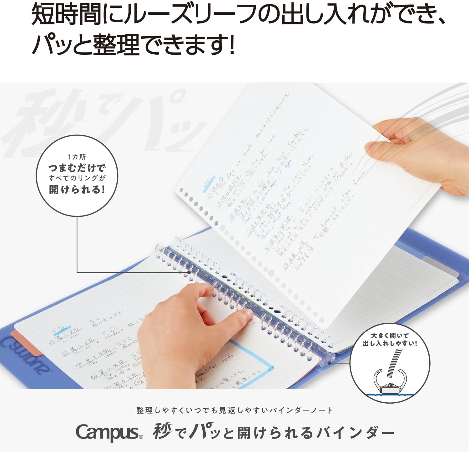 KOKUYO Campus Loose-Leaf Binder B5 (4 colours)