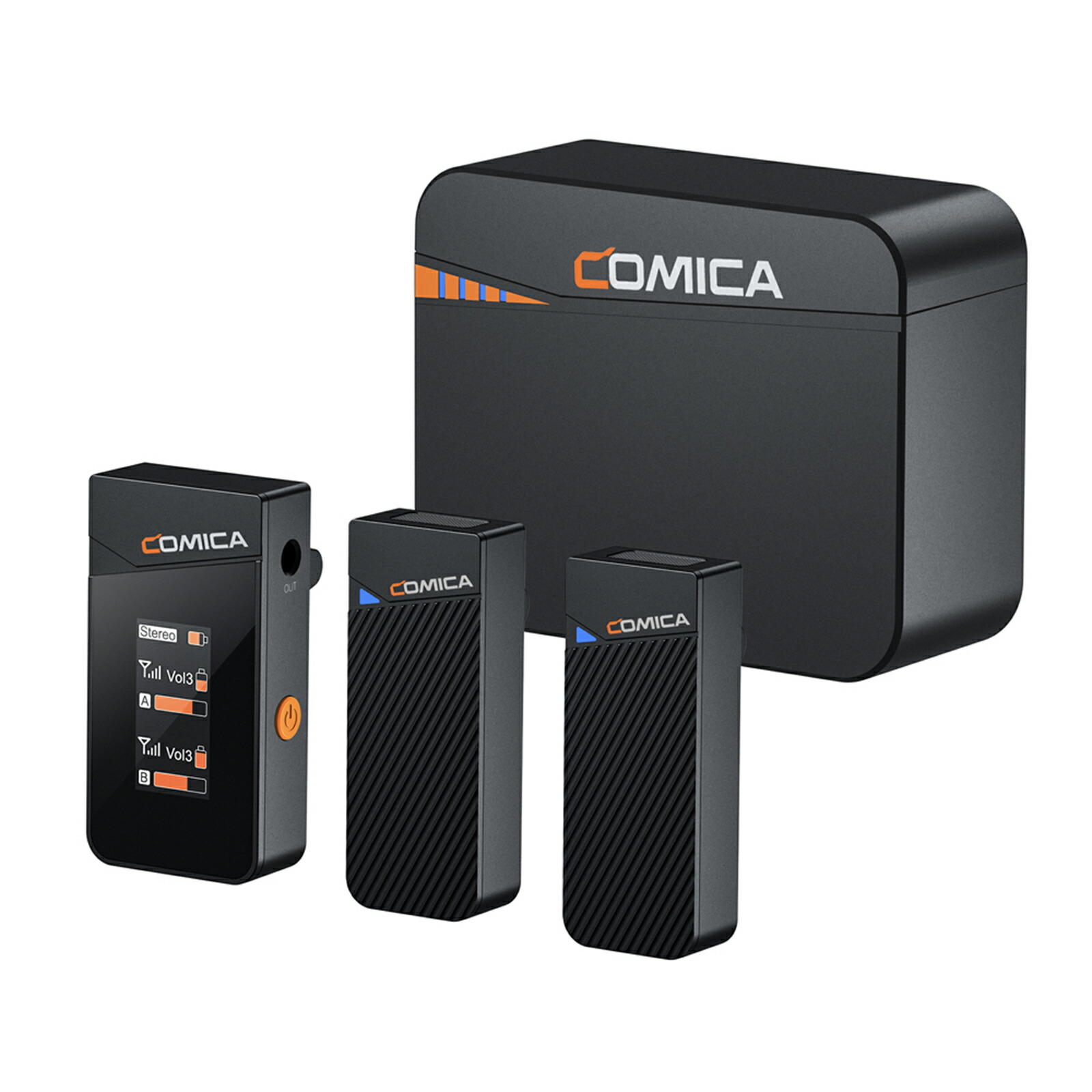 Comica Vimo Q 送信機4台+受信機1台 黒ワイヤレスピンマイク 71zL8FGTbUL._UF350,350_QL80_.jpg