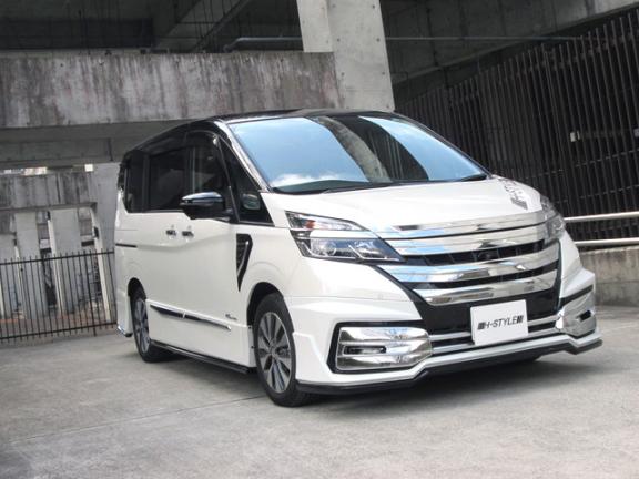 楽天市場】C27 日産セレナ 前期ハイウェイスター用 フロントバー【メッキ】 H-STYLE製 メッキバー 両面テープ取付 SERANA NISSAN  : vanquish international