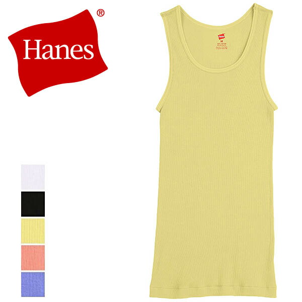 楽天市場 Hanes ヘインズ タンクトップ 綿100 コットン メンズ リブ