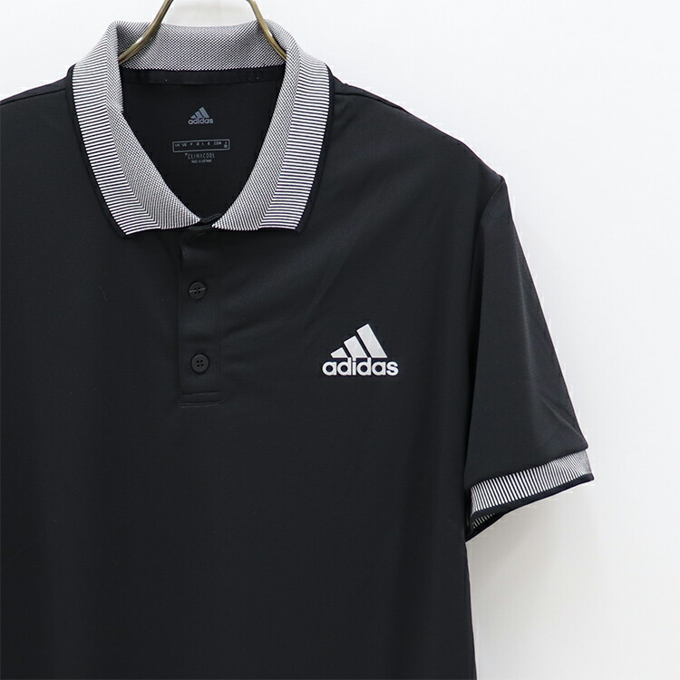 black adidas polo shirt