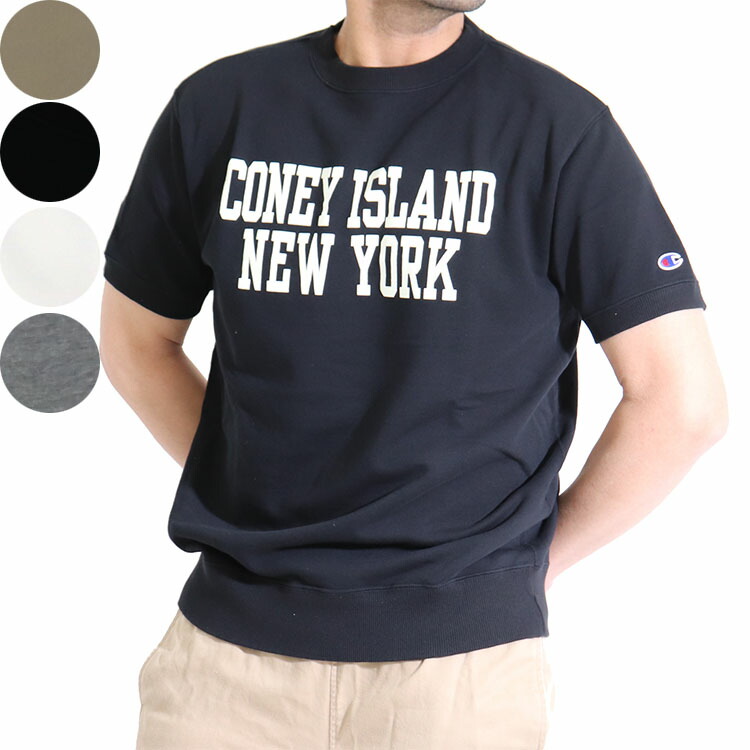 楽天市場 21春夏 新作 Champion チャンピオン 半袖スウェット シャツ メンズ 半袖 スウェット C3 T005 チャンピオン スウェット トレーナー 半袖 スウェットシャツ メンズインナーshopバンタン