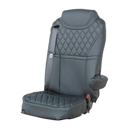 シートカバー ジェットイノウエ シートカバー COMBI 高機能シート 用 運転席側 のみ 日野 ’17プロフィア / ’17レンジャー用 ブラック / 黒糸 595366