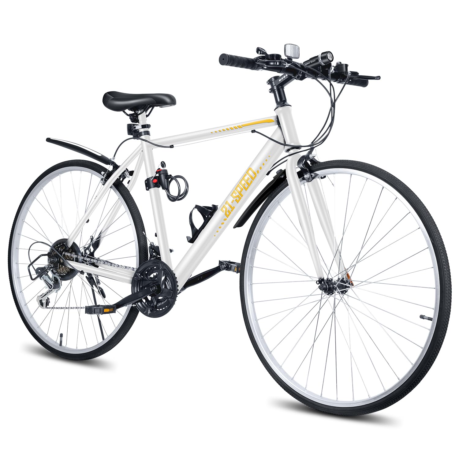 【新品】クロスバイク ホワイトMIXIU ロードバイク 自転車 楽天市場】Mixiuクロスバイク自転車シマノ変速機21段変速ギア