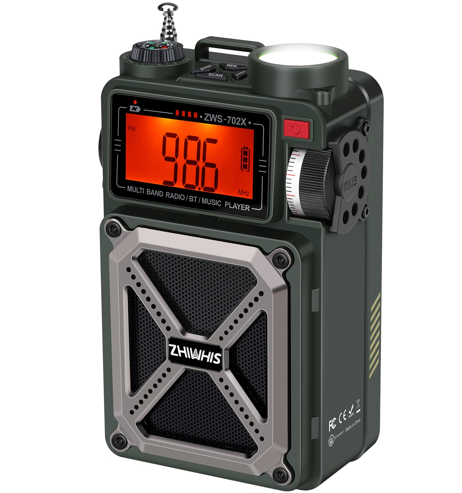 フォールアウトFalloutラジオ/Bluetoothスピーカー 花見　地震停電 Falloutレトロ風ラジオ/Bluetooth/AUXスピーカーフォールアウト