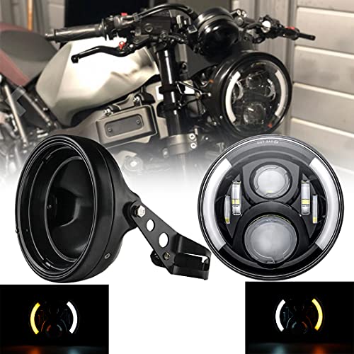 VOSICKY(ボスキー) ハーレー ホンダ カワサキ スズキ ヤマハ など ７インチ ヘッドライト 仕様 バイクCB400SF ホーネット250 CBX400 VTR250 ジェイド CB250F 用 LED ヘッドライト 改装用 汎用 7インチ 超高輝