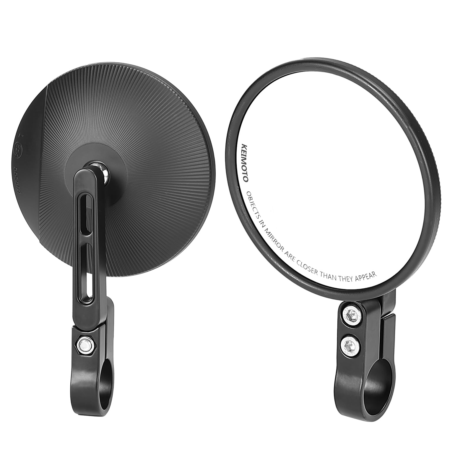 新品バイク用　バーエンドミラー　ハンドルミラー　左右セット 汎用　CNCブラック Amazon | KEMIMOTO バーエンドミラー バイク 左右セット