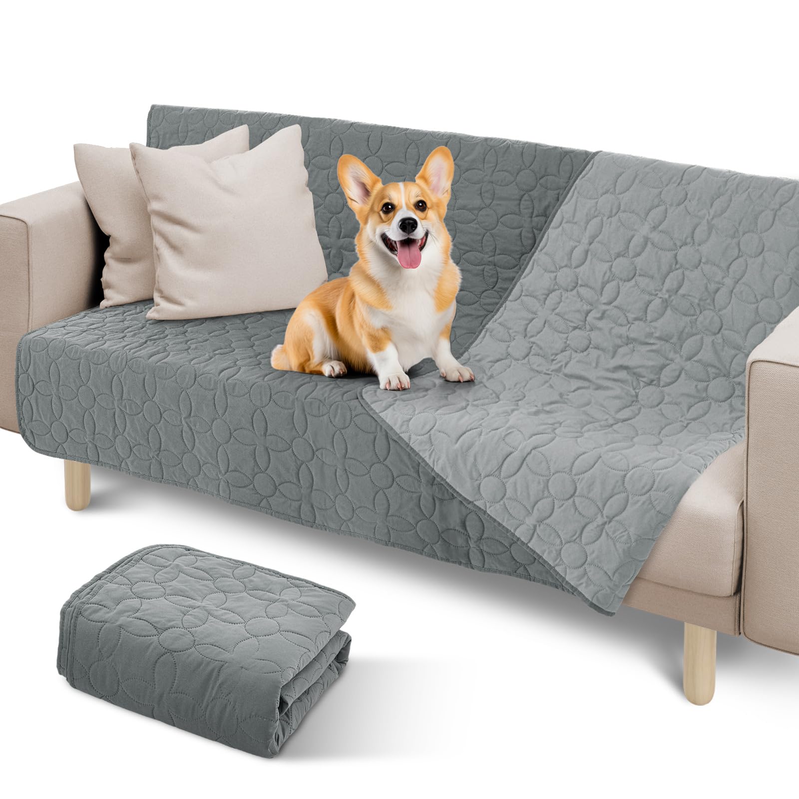 LOOBANI防水シーツ ペット 漏れ防止 防水シーツ シングル ダブル ベッド 犬 猫用 防水カバー ベッド 両面使用 ソファー 防水ベッドカバー 家具全方位保護 噛み耐性 速乾 消臭 防ダニ 制菌 おねしょシーツ 尿失禁 ペット粗末対策 ベビー 高齢者 4,697円
