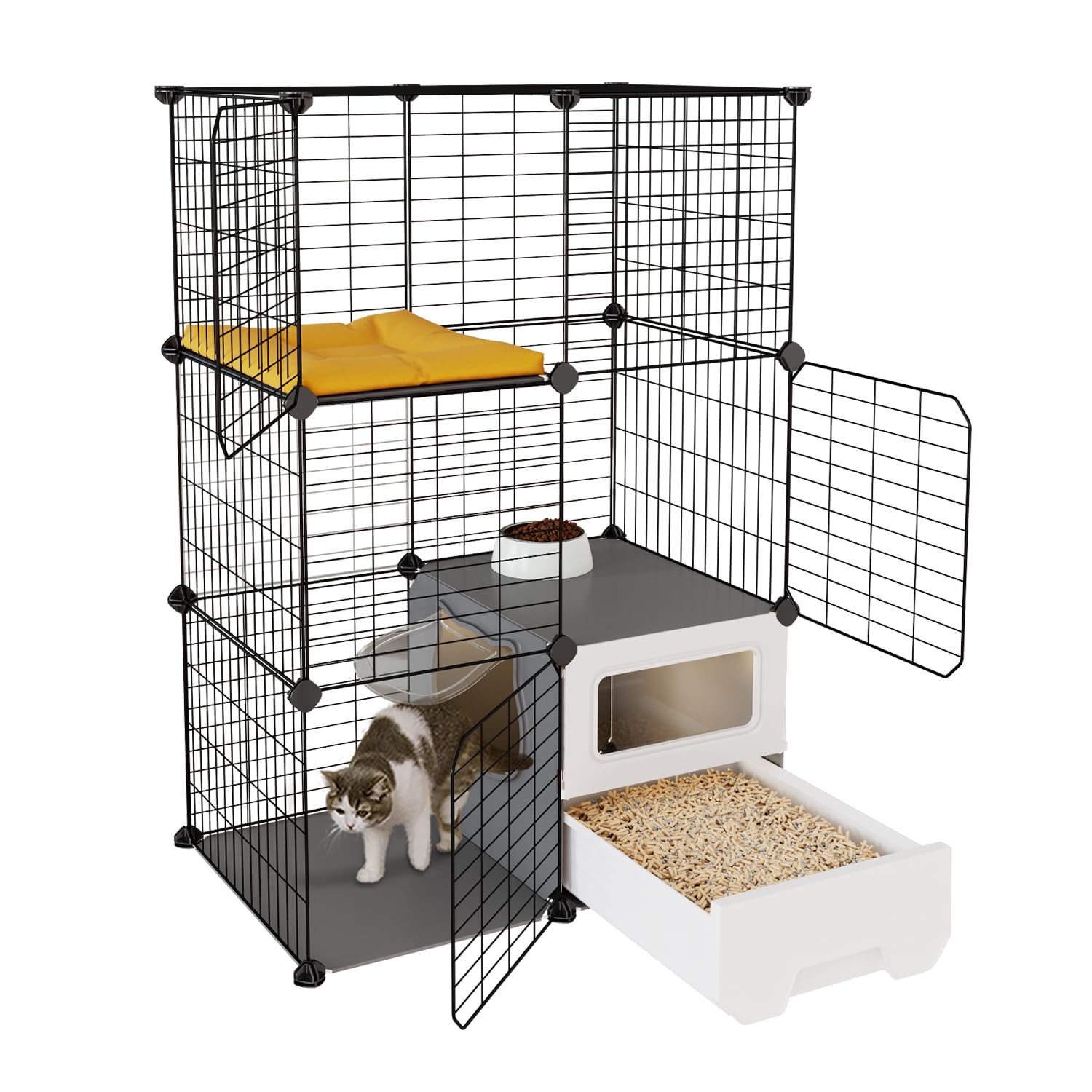 【9月27日ご購入で当日中発送】TOPZOO キャットゲージ 大型三段 9月27日ご購入で当日中発送】TOPZOO キャットゲージ 大型三段