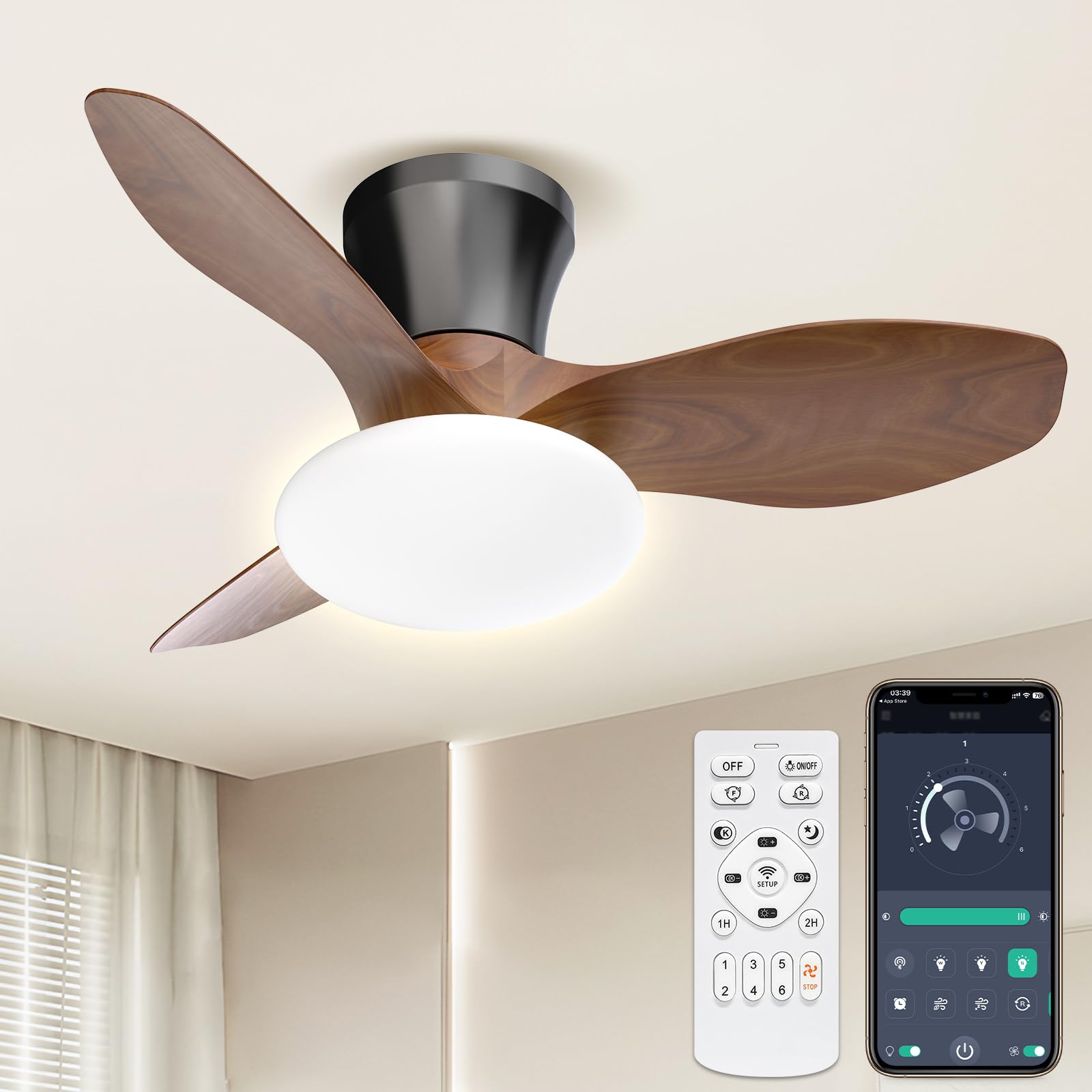 楽天市場】SUKITENシーリングファンライトled52Wファン付き照明