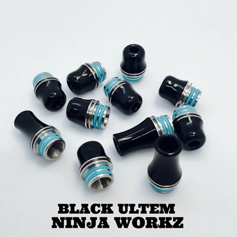 楽天市場 ニンジャワークス Ninja Workz Black Ultem ブラック ウルテム ドリップチップ 510 Drip Tip The Vape Shop Hookahs 楽天市場店
