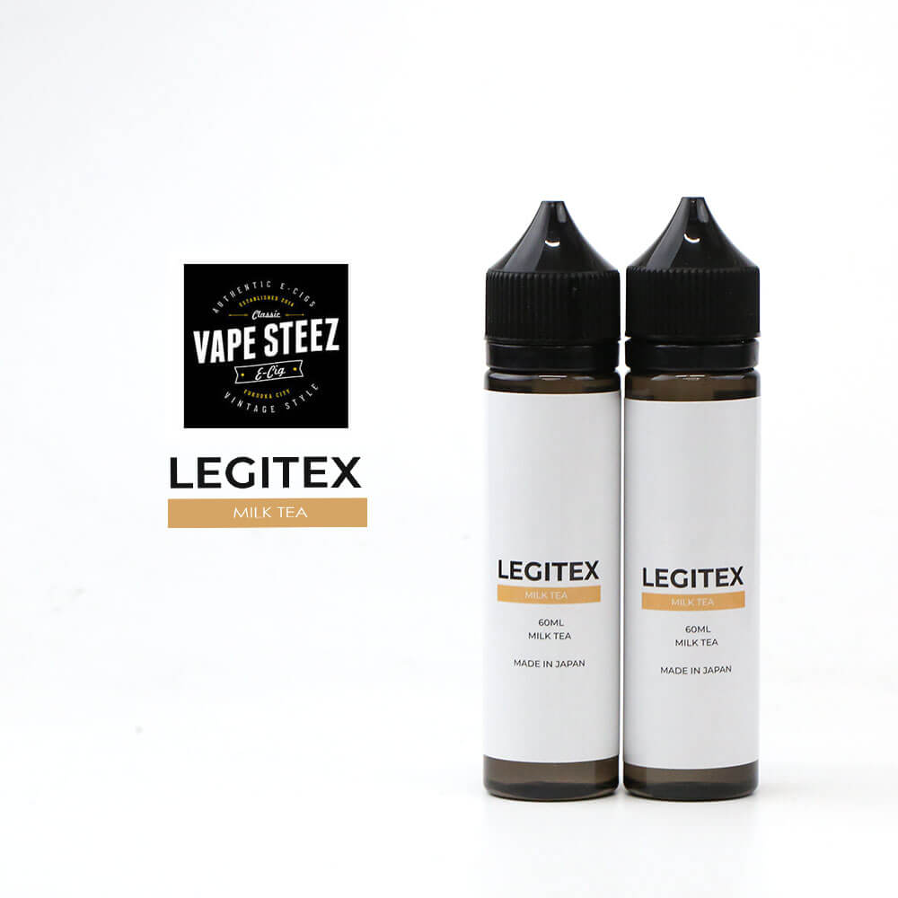 【LEGITEX MILK TEA 国産 電子タバコ リキッド LEGITEX ミルクティー 大容量 120ml VAPE 60ml x  E-LIQUID 電子タバコ専門店 VAPE STEEZ