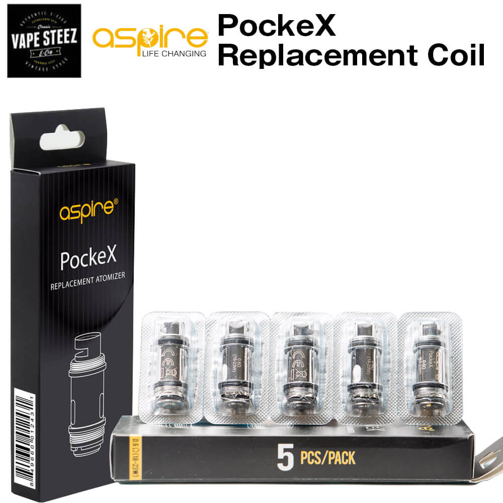 楽天市場 メール便で 送料無料 Aspire Pockex Coil Head アスパイア ポケックス コイル 交換コイル 0 6w サブオーブ対応 アスパイヤ 電子タバコ アクセサリ パーツ Vape 電子タバコ専門店 Vape Steez