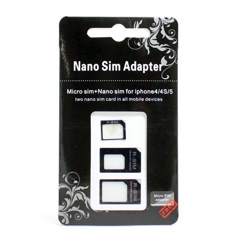 Vaps Nano Sim Microsim Conversion Adapter Three Points Set For