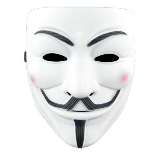 楽天市場 V For Vendetta ガイフォークス アノニマス 仮面マスク 厚手マットver ホワイト 仮装 コスプレ 定形外郵便 送料無料 代引不可 Youshowshop