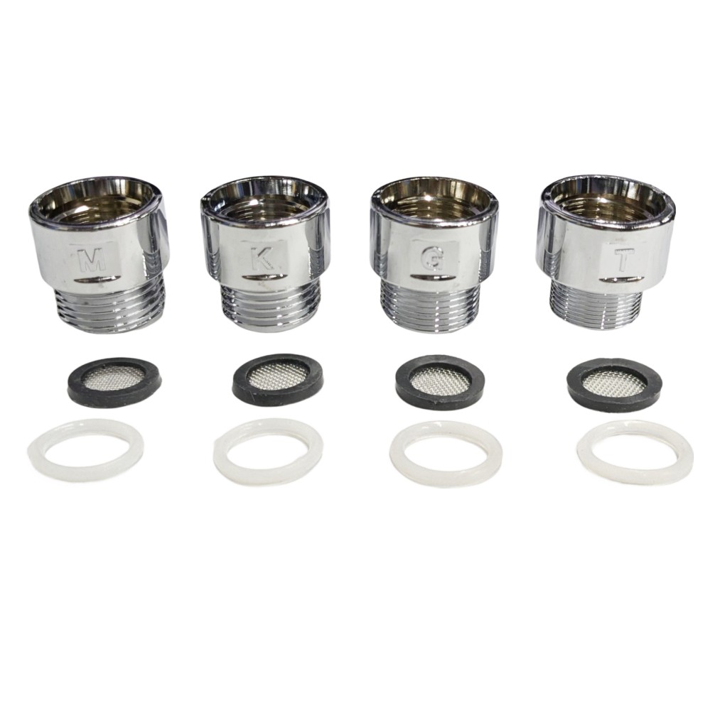 楽天市場】シャワーヘッド取り付け用アダプターセット 4個セット 各社