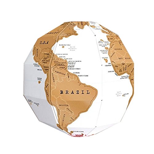 楽天市場 組立式 けずれる 地球儀 スクラッ地図 組み立て式 インテリア 世界地図 ゆうパケット発送 送料無料 代引不可 Youshowshop