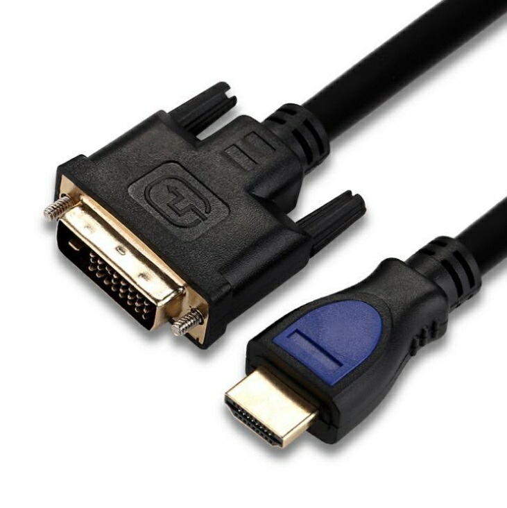 楽天市場】DVI-HDMI 変換ケーブル 《1.8m》 双方向 DVI-D (24+1ピン) オス - HDMI (Aタイプ) オス  [ゆうパケット発送、送料無料、代引不可] : LE-Ciel