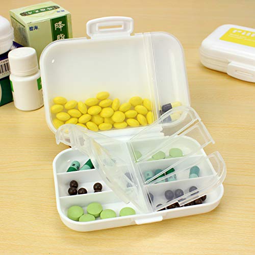 【楽天市場】2段分割 ピルケース 《イエロー》 携帯 薬入れ 小物 小分け 薬ケース 収納ケース【smtbKD】[定形外郵便、送料無料、代引