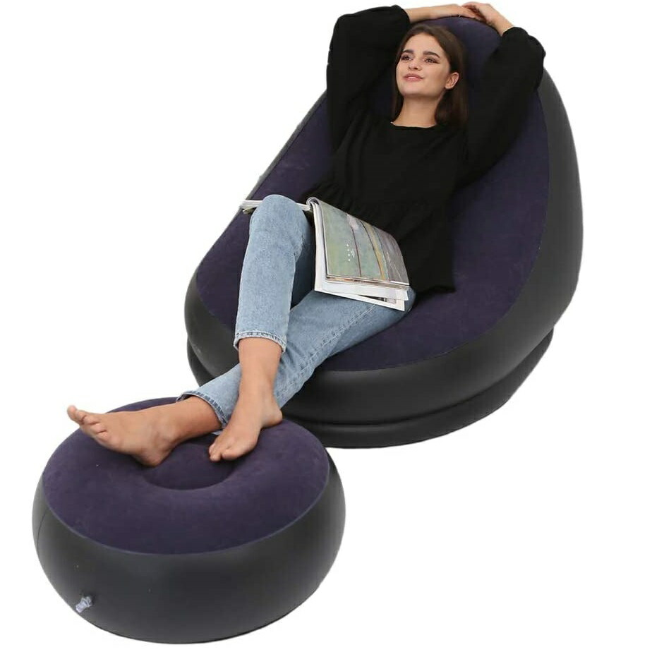 楽天市場】山善 JAS-S(BR) 軽くて持ち運び簡単なエアソファ メーカー