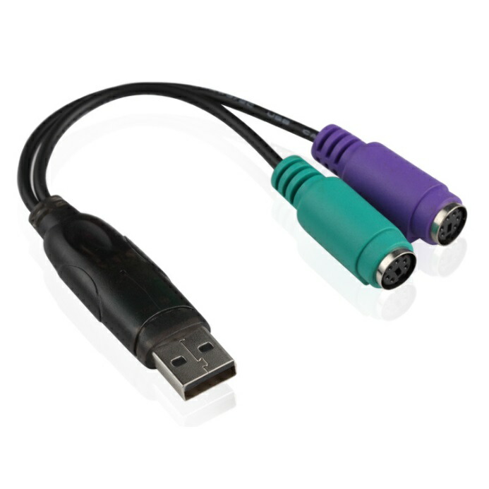 楽天市場】USB-PS/2変換アダプターUSB→PS2 《グリーン》 コネクタ キーボード マウス用 アダプタ 変換器[定形外郵便、送料無料、代引不可]  : LE-Ciel