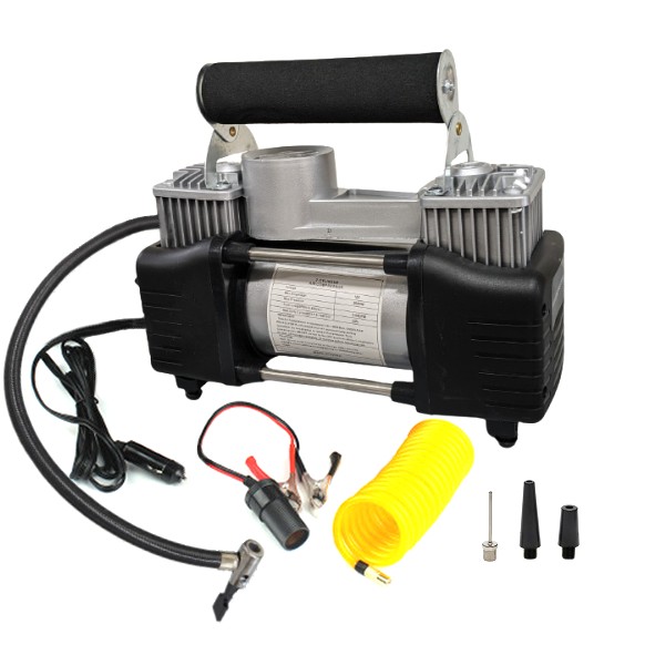 楽天市場】DC12V専用 エアコンプレッサー 緑 シガーソケット専用 電動