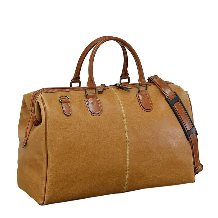 HR★☆ ボストンバッグ 旅行カバン メンズ レディース 23L 白化合皮 10440-10 キャメル[送料無料(一部地域を除く)]