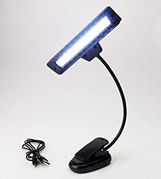 USB単4型電池3本　2電源対応クリップ式LED10灯譜面台ライト　[楽器][定形外郵便、送料無料、代引不可]