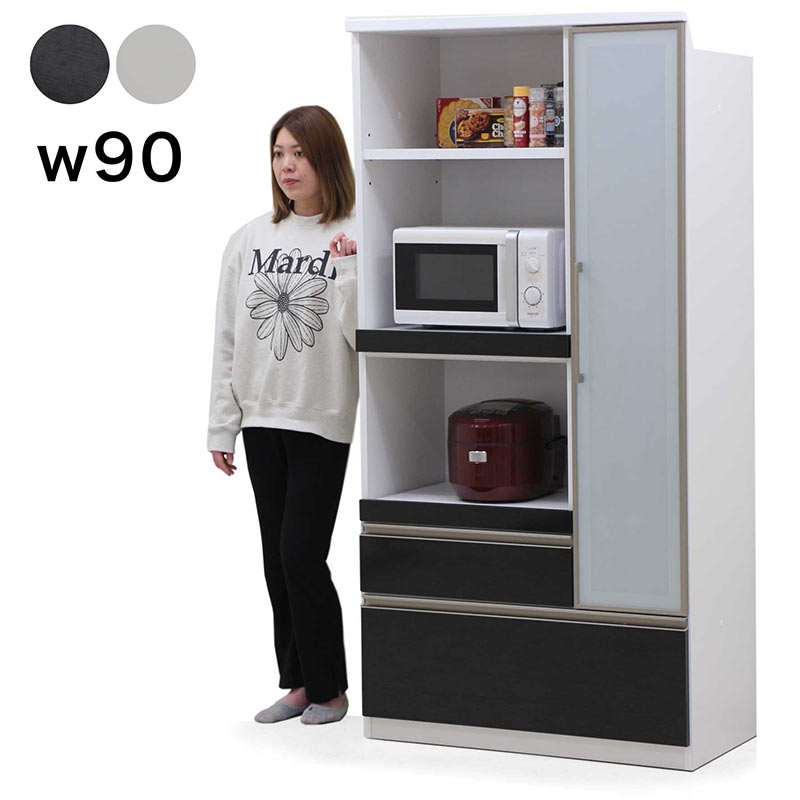 キッチンボード レンジボード白 90 送料込み 楽天市場】【人気 食器棚】オープン食器棚 レンジ台
