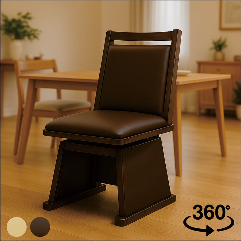 楽天市場】ハイタイプ こたつ 椅子 回転 肘付 ダイニングこたつ椅子