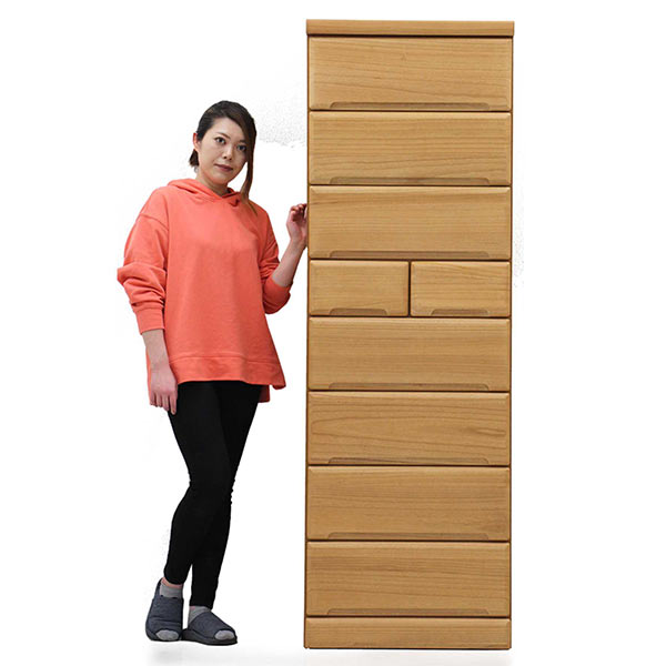 タワーチェスト 幅60cm 高さ180cm 8段 スリム 大川家具 桐たんす 多段チェスト ハイチェスト チェスト タンス 洋服 収納 桐タンス 桐チェスト 洋服タンス 衣類収納 チェスト 整理タンス 収納タンス 洋服ダンス 木製 大容量 分類収納 おしゃれ