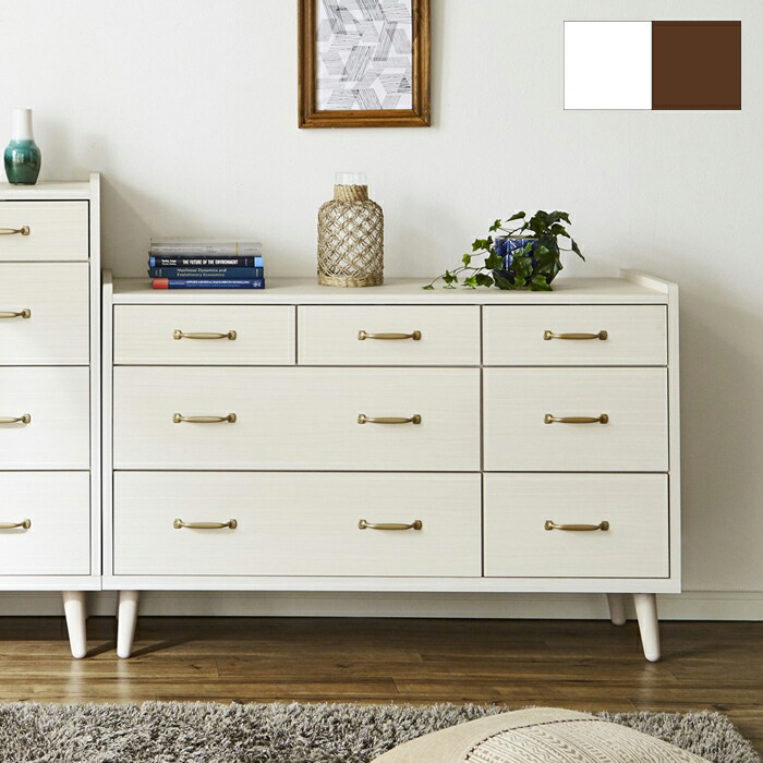 楽天市場】【マラソン期間中全品ポイント10倍】ローチェスト 白 3段