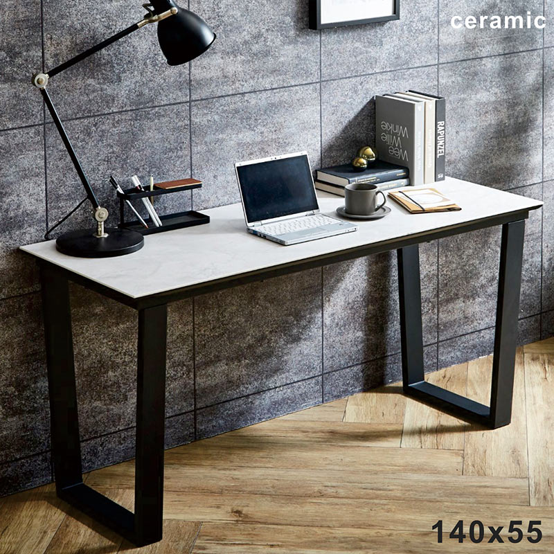 楽天市場】パソコンデスク セラミック 大理石風 幅140cm セラミック