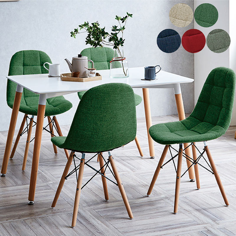 楽天市場】ダイニングテーブルセット 4人 120cm 白 ホワイト イームズ