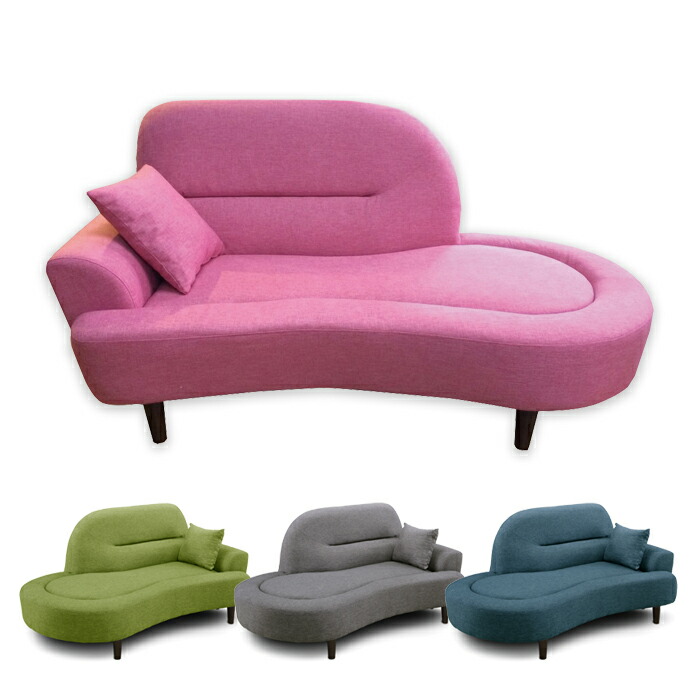 楽天市場 ソファ 2人掛け ファブリック張地 布地 変形カウチ グレー ピンク ネイビー グリーン 丸み 座面 広め ゆったり 座り心地 硬め 2pソファー リビングソファ カジュアル シンプルモダン シンプル モダン おしゃれ 家具 インテリア雑貨 バリファニ