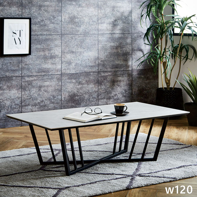 楽天市場】センターテーブル 完成品 セラミック 大理石調 ローテーブル