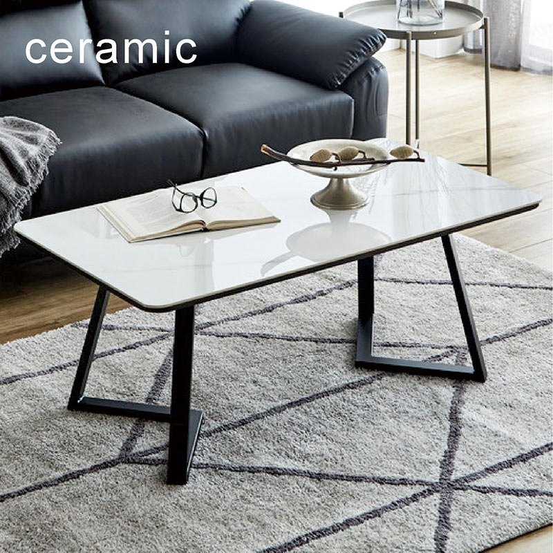 楽天市場】セラミック ローテーブル 白 ホワイト 幅110cm 110×60