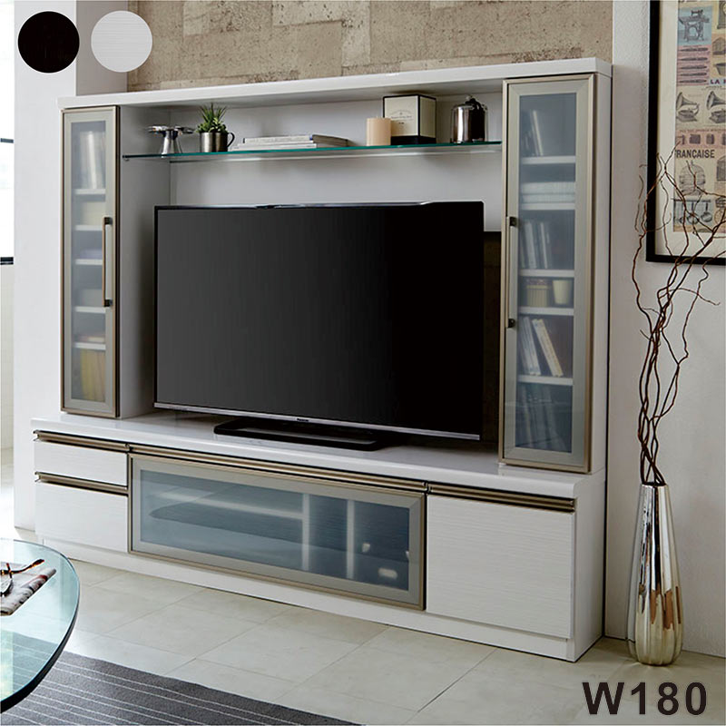 大大　壁面テレビボード　黒と木目調 引き出し付き 大大 壁面テレビボード 黒と木目調 引き出し付き 大大 壁面