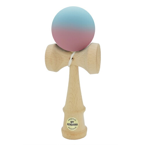 【楽天市場】【送料込み(定形外発送)】けん玉 MY-KENDAMA オリジナル MKG-01 Grad Matte マット塗装 グラデーション  ブルー＆パープル＆ピンク 自然木 標準 : バラエティショップBIGFIELD