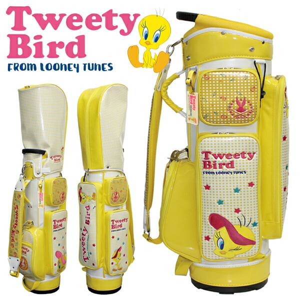 Looney Tunes トゥイーティー バード レディース キャディバッグ ルーニーテューンズ Tweety Bird Cb Ltcm005 8 5型 46インチ対応 ワーナーブラザーズ キャラクター ゴルフバッグ ゴルフ用品 Andapt Com