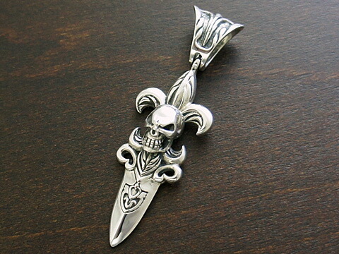 楽天市場】ダガー シルバー ペンダントトップ ファスナーチャーム