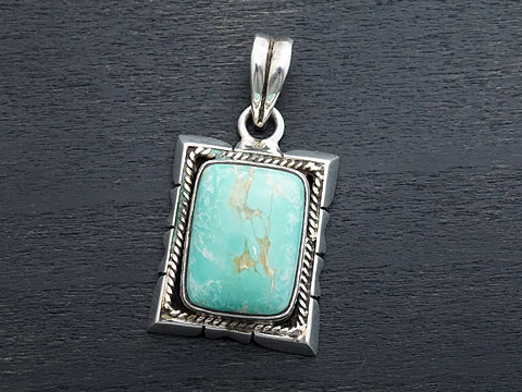 【ロイストン/ターコイズ】 Silver925 ペンダントトップ|VARIOUS JEWELRY