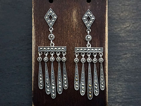 【Rokuzan/碌山】 Silver925/マルカジット アンティークデザイン/ピアス｜VARIOUS JEWELRY
