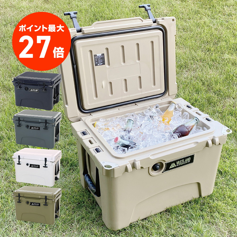 【楽天市場】VASTLAND タフクーラーボックス 33.1L T型フック 【楽天市場】VASTLAND タフクーラーボックス 33.1L T型フック