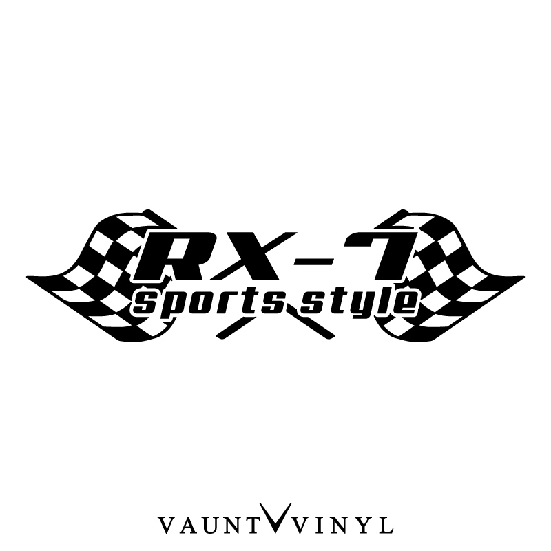 楽天市場 Rx 7 チェッカー フラッグ ステッカー カッティング 切り文字 転写 車 ステッカー シール オリジナル 洗車 ウインドウ サーフィン スーツケース パーツ ホイール Led マフラー エアロ プラグ マフラー マツダ Mazda Rx7 Rx 7 Rr5 Fd3s 10p05aug17 Vaunt