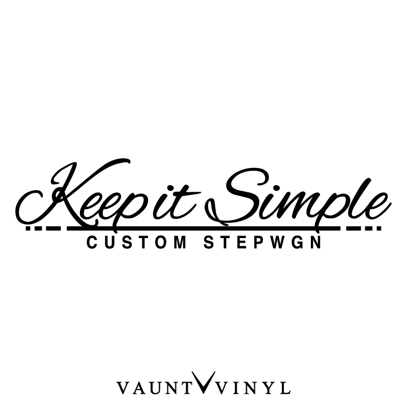 ≪超目玉★12月≫ Keep it Simple Stepwgn ステップワゴン カッティング ステッカー イエロー 黄 cadikids.com.mx
