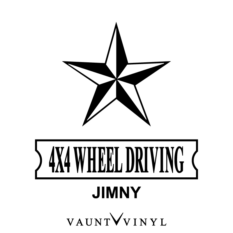 楽天市場】4WD JIMNY ジムニー カッティング ステッカー ジムニー jb23