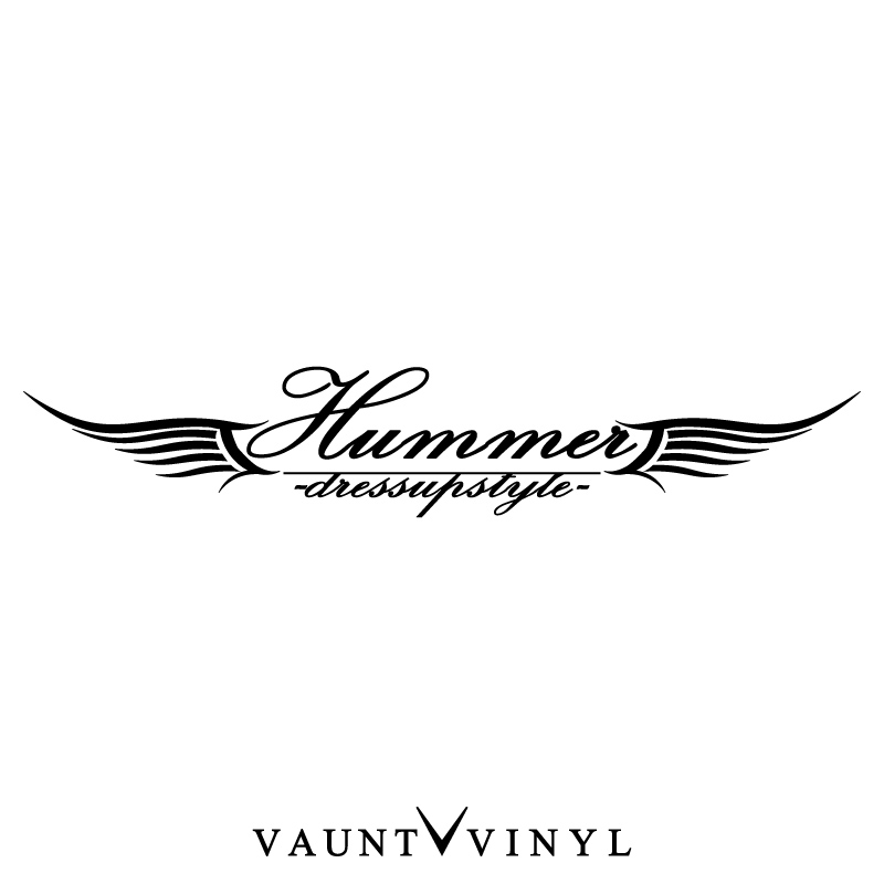 hummer vinyl decal window or bumper sticker
